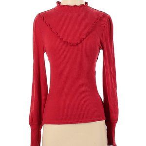 Free People Ruffle Accents Sweater